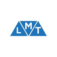 création de logo initiale abstraite mlt sur fond blanc. concept de logo de lettre initiales créatives mlt. vecteur