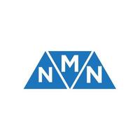 création de logo initiale abstraite mnn sur fond blanc. concept de logo de lettre initiales créatives mnn. vecteur