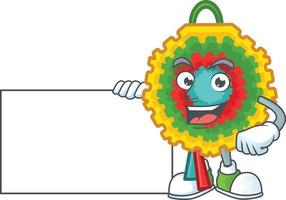 style de mascotte de dessin animé de pinata vecteur