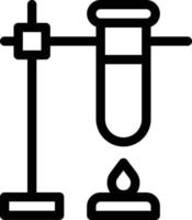 illustration vectorielle de feu de tube à essai sur fond. symboles de qualité premium. icônes vectorielles pour le concept et la conception graphique. vecteur