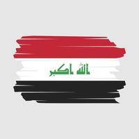 vecteur de brosse drapeau irak