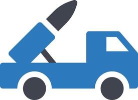 illustration vectorielle de camion missile sur fond.symboles de qualité premium.icônes vectorielles pour le concept et la conception graphique. vecteur