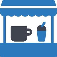 café boutique illustration vectorielle sur un fond. symboles de qualité premium. icônes vectorielles pour le concept et la conception graphique. vecteur