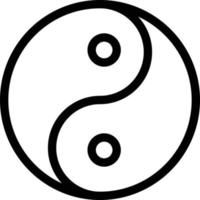 illustration vectorielle yin yang sur fond.symboles de qualité premium.icônes vectorielles pour le concept et la conception graphique. vecteur
