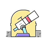 télescope de l'illustration vectorielle de l'icône de couleur de l'observatoire vecteur