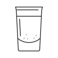 vodka boisson boisson ligne icône illustration vectorielle vecteur