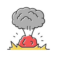 explosion fumée couleur icône illustration vectorielle vecteur