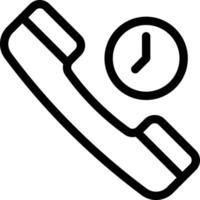 illustration vectorielle de temps de téléphone sur un fond. symboles de qualité premium. icônes vectorielles pour le concept et la conception graphique. vecteur