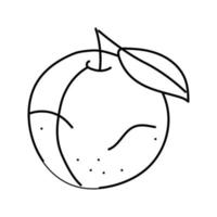 prune bourgogne feuille icône ligne illustration vectorielle vecteur
