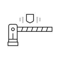 illustration isolée de vecteur d'icône de ligne de dispositif d'interphone