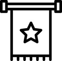 illustration vectorielle de drapeau étoile sur fond. symboles de qualité premium. icônes vectorielles pour le concept et la conception graphique. vecteur