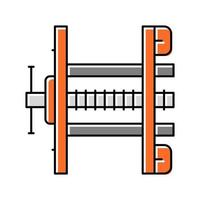 charpentier vice couleur icône illustration vectorielle vecteur