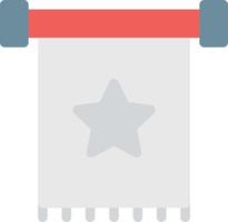 illustration vectorielle de drapeau étoile sur fond. symboles de qualité premium. icônes vectorielles pour le concept et la conception graphique. vecteur