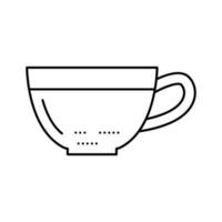 thé boisson boisson ligne icône illustration vectorielle vecteur