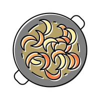cuisine oignon couleur icône illustration vectorielle vecteur