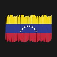 coups de pinceau du drapeau du venezuela vecteur