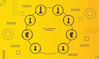 conception de technologie de fond de tournoi d'échecs 1 vecteur