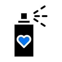 icône cosmétique solide bleu noir style valentine illustration vecteur élément et symbole parfait.