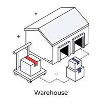 concepts d'entrepôt à la mode vecteur