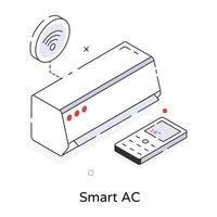 courant alternatif intelligent à la mode vecteur