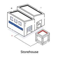 concepts d'entrepôts à la mode vecteur