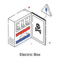 boitier electrique tendance vecteur