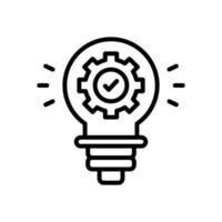 icône d'innovation pour votre site Web, mobile, présentation et conception de logo. vecteur
