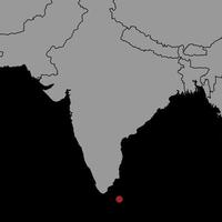 épinglez la carte avec le drapeau du sri lanka sur la carte du monde. illustration vectorielle. vecteur