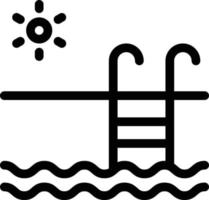illustration vectorielle de piscine sur fond.symboles de qualité premium.icônes vectorielles pour le concept et la conception graphique. vecteur