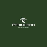 conception de logo ou d'icône robinhood vecteur