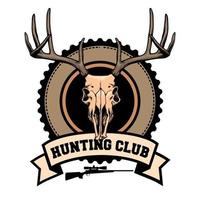 conception de club de chasse vecteur