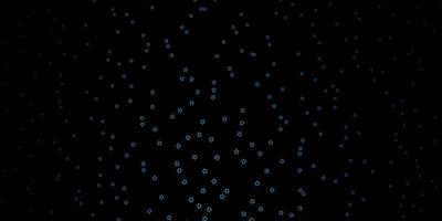 texture de vecteur bleu foncé avec de belles étoiles.