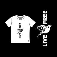 devis gratuit en direct noir et blanc pour t shirt imprimé vecteur