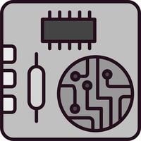 icône de vecteur de carte pcb