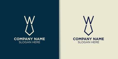 lettre d et vecteur de logo de cravate, inspiration de logo d'entreprise