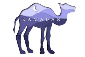 voeux de ramadan kareem vecteur