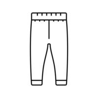 pantalon jogger garçon bébé tissu ligne icône illustration vectorielle vecteur