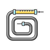 illustration vectorielle d'icône de couleur de tuyau de narguilé classique vecteur