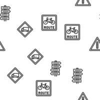 modèle sans couture de vecteur d'information routière de panneau de signalisation