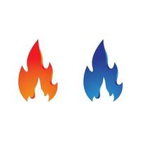 jeu d'images de logo de feu vecteur