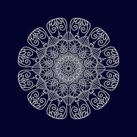 nouvelle fleur mandala art illustration vectorielle vecteur