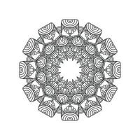 nouvelle illustration vectorielle de dessins d'art de mandala vecteur