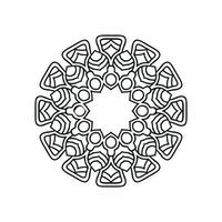 illustration vectorielle de fond de mandala islamique vecteur