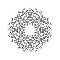 nouvelle fleur mandala art illustration vectorielle vecteur