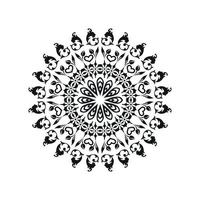 dessins vectoriels de mandala de fleurs. fond d'art de mandala vecteur
