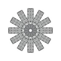 nouvelle fleur mandala conçoit illustration vectorielle vecteur