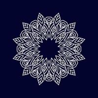 nouvelle fleur mandala art illustration vectorielle vecteur