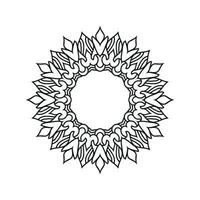 fleur mandala fond conception illustration vectorielle vecteur