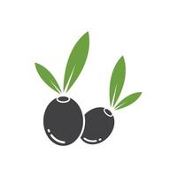 illustration vectorielle d'olive logo icône vecteur