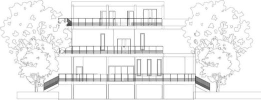 3d illustration du projet de construction vecteur